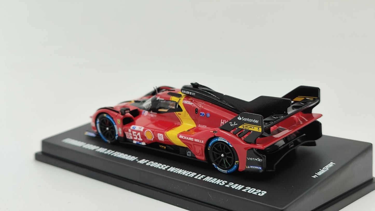 Looksmart Ferrari 499P Giovinazzi, Calado, Pierguidi Le Mans 2023 Winners 1/64 LS64001LM