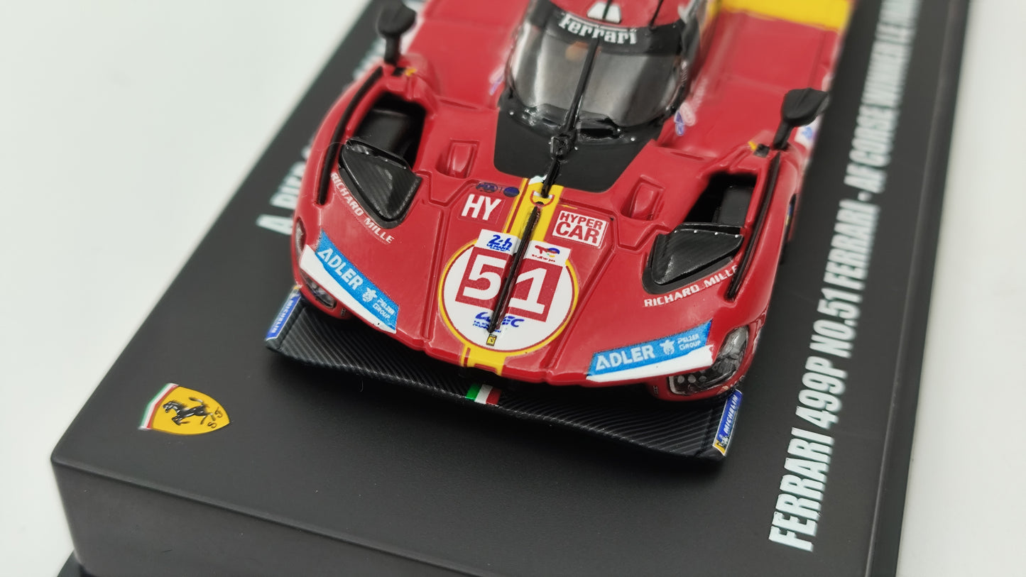 Looksmart Ferrari 499P Giovinazzi, Calado, Pierguidi Le Mans 2023 Winners 1/64 LS64001LM