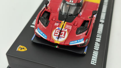 Looksmart Ferrari 499P Giovinazzi, Calado, Pierguidi Le Mans 2023 Winners 1/64 LS64001LM