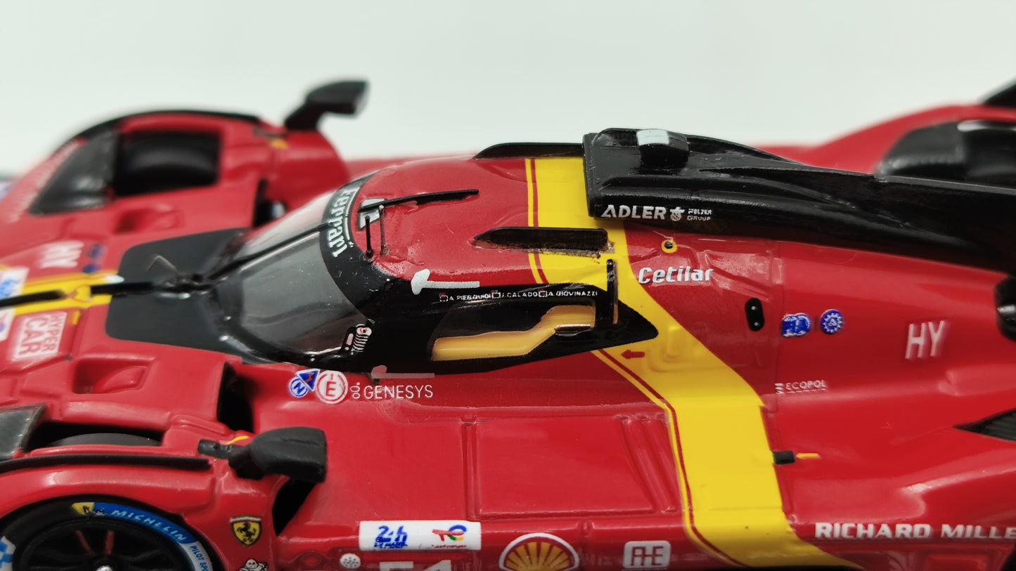 Looksmart Ferrari 499P Giovinazzi, Calado, Pierguidi Le Mans 2023 Winners 1/64 LS64001LM