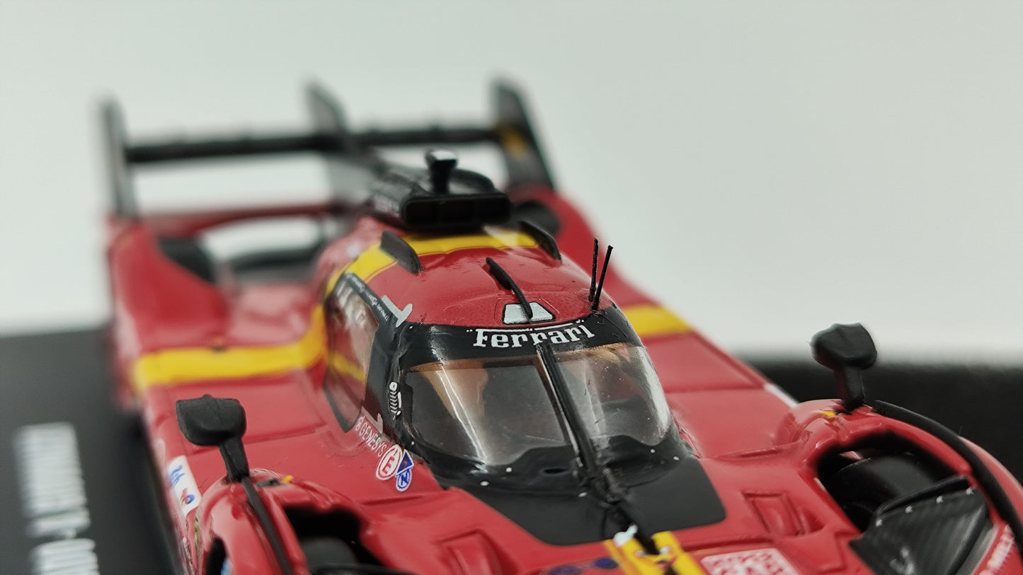 Looksmart Ferrari 499P Giovinazzi, Calado, Pierguidi Le Mans 2023 Winners 1/64 LS64001LM