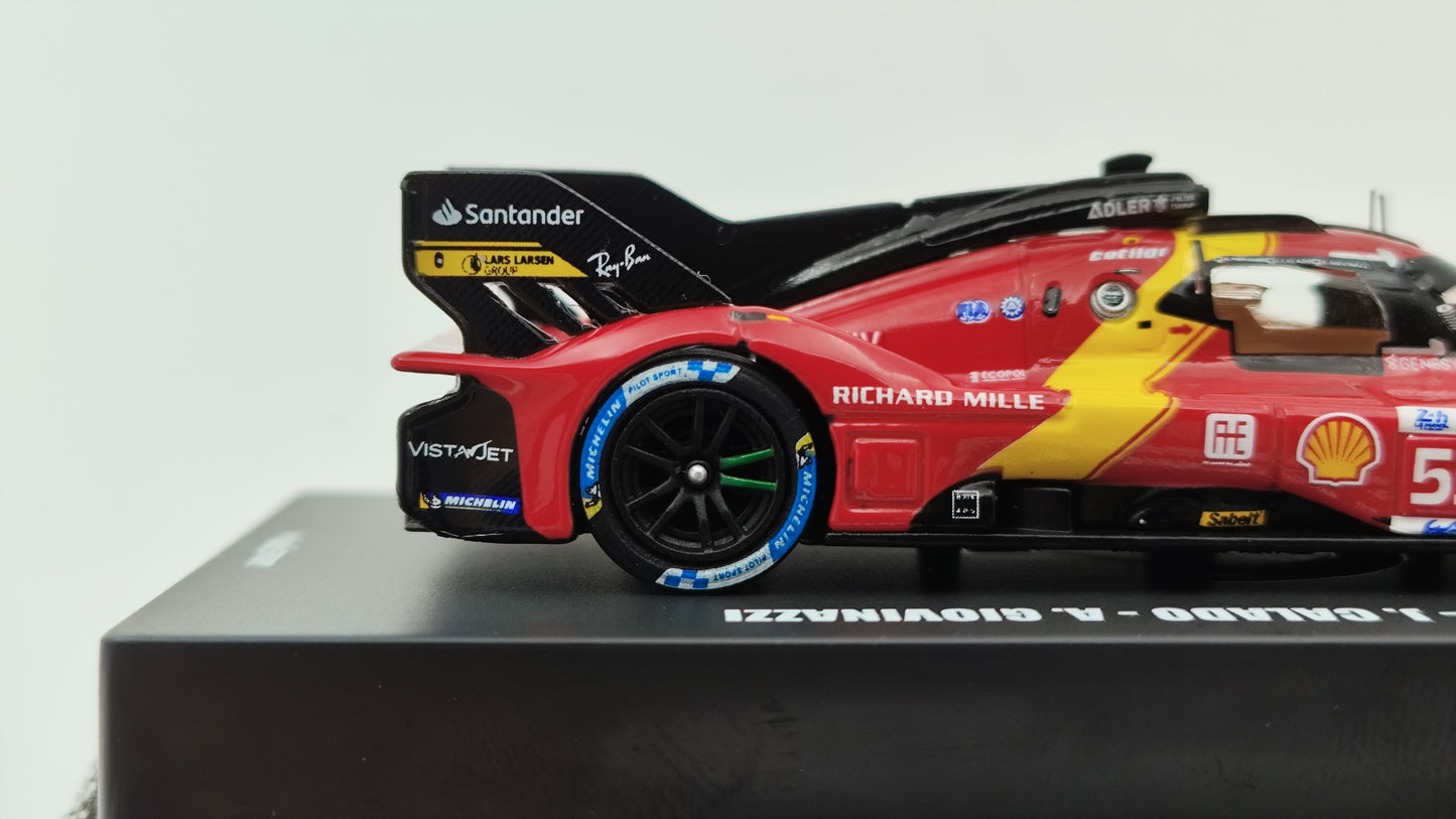 Looksmart Ferrari 499P Giovinazzi, Calado, Pierguidi Le Mans 2023 Winners 1/64 LS64001LM