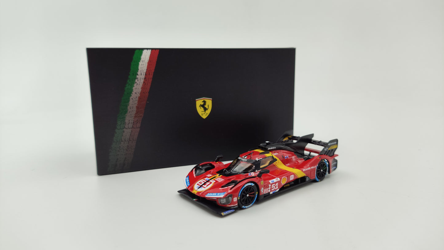Looksmart Ferrari 499P Giovinazzi, Calado, Pierguidi Le Mans 2023 Winners 1/64 LS64001LM