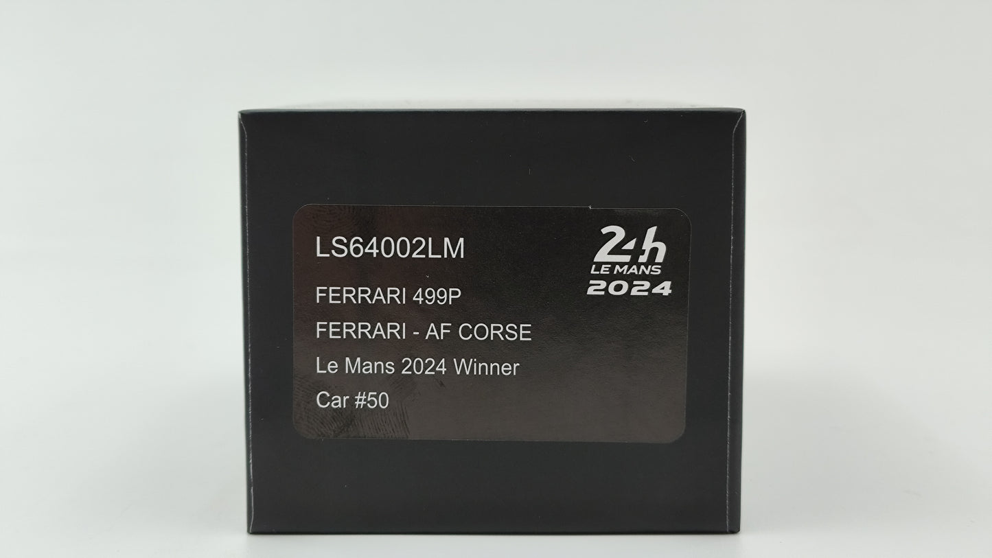 Looksmart Ferrari 499P Fuoco/Molina/Nielsen Le Mans 2024 Winners 1/64 LS64002LM