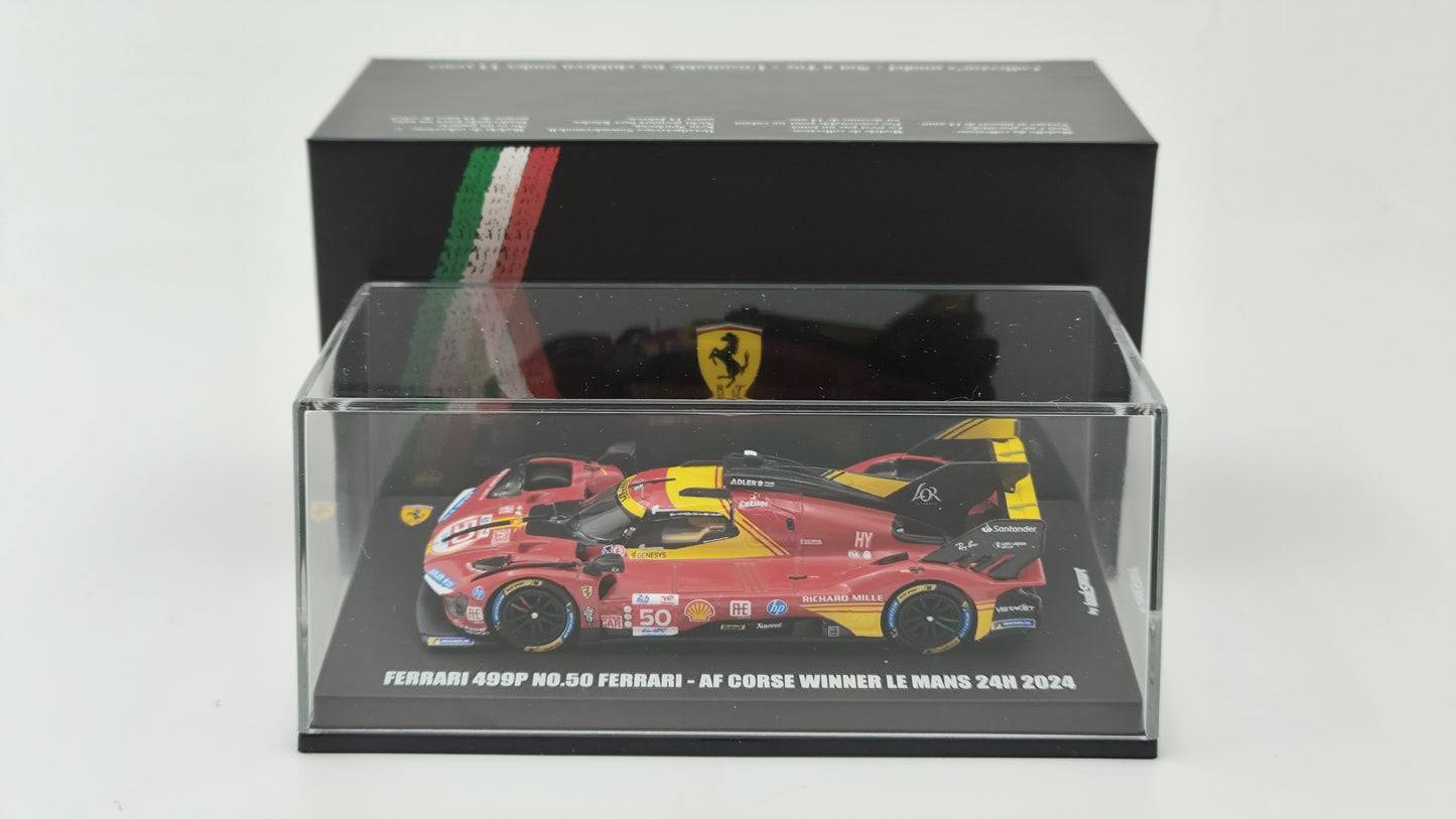 Looksmart Ferrari 499P Fuoco/Molina/Nielsen Le Mans 2024 Winners 1/64 LS64002LM