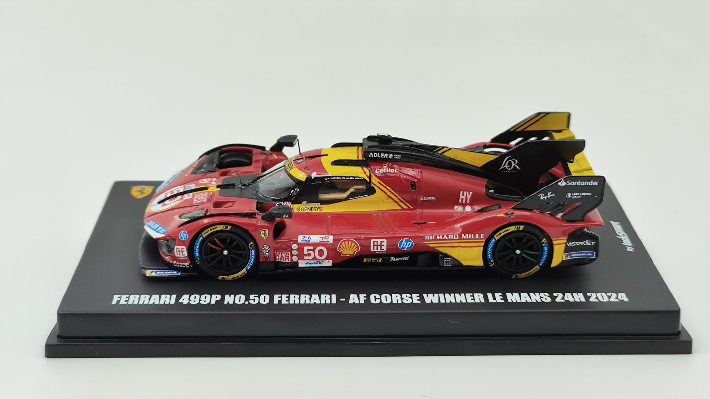 Looksmart Ferrari 499P Fuoco/Molina/Nielsen Le Mans 2024 Winners 1/64 LS64002LM
