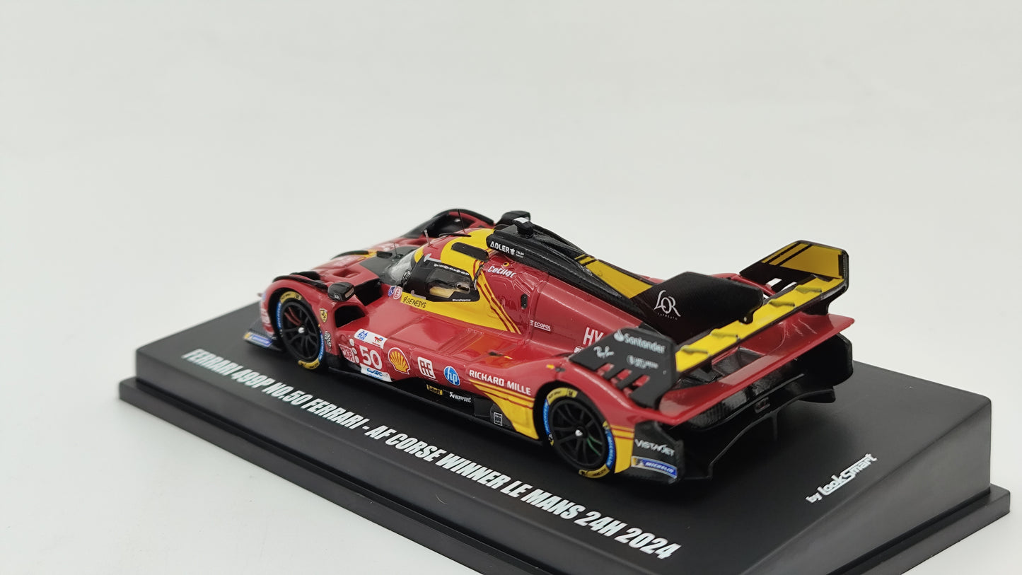 Looksmart Ferrari 499P Fuoco/Molina/Nielsen Le Mans 2024 Winners 1/64 LS64002LM