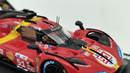 Looksmart Ferrari 499P Giovinazzi, Calado, Pierguidi Le Mans 2023 Winners 1/64 LS64001LM