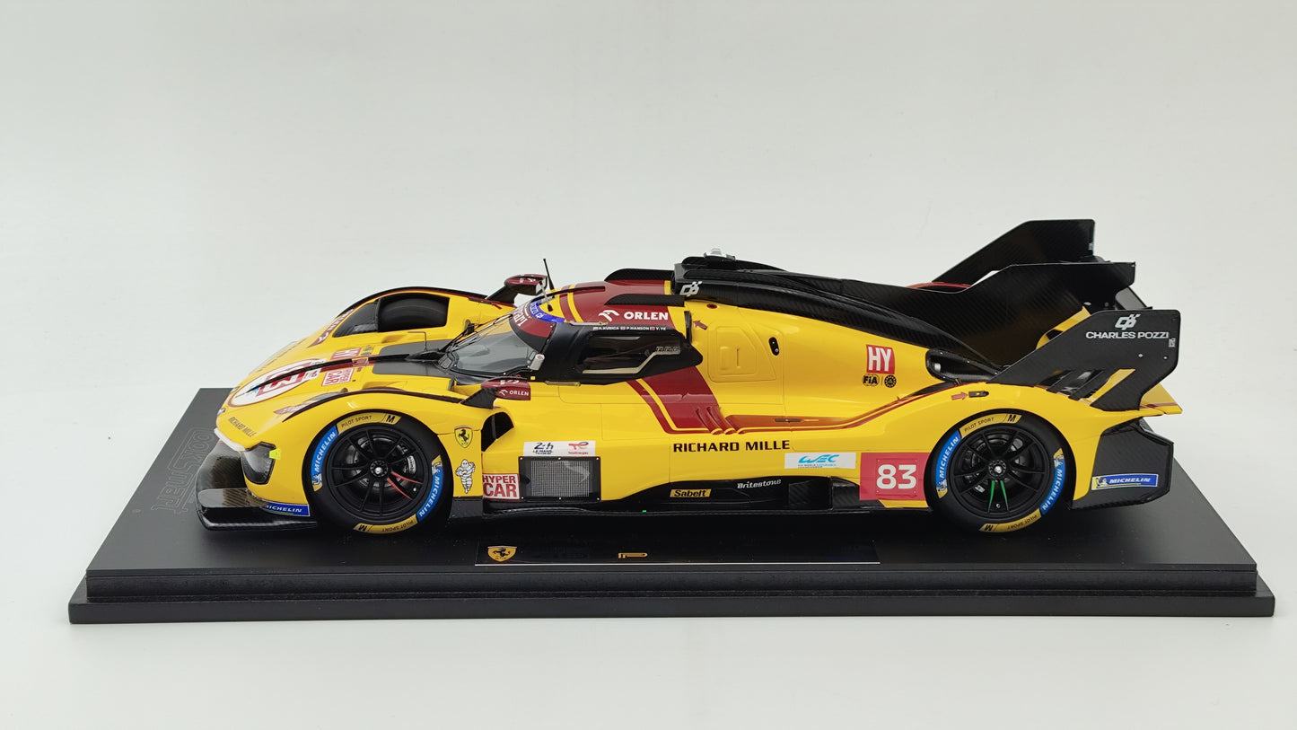Looksmart Ferrari 499P Kubica/Ye/Hanson Le Mans 2025 Winners 1/64 LS18LM053