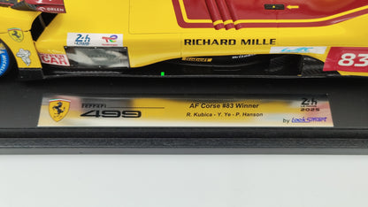 Looksmart Ferrari 499P Kubica/Ye/Hanson Le Mans 2025 Winners 1/64 LS18LM053