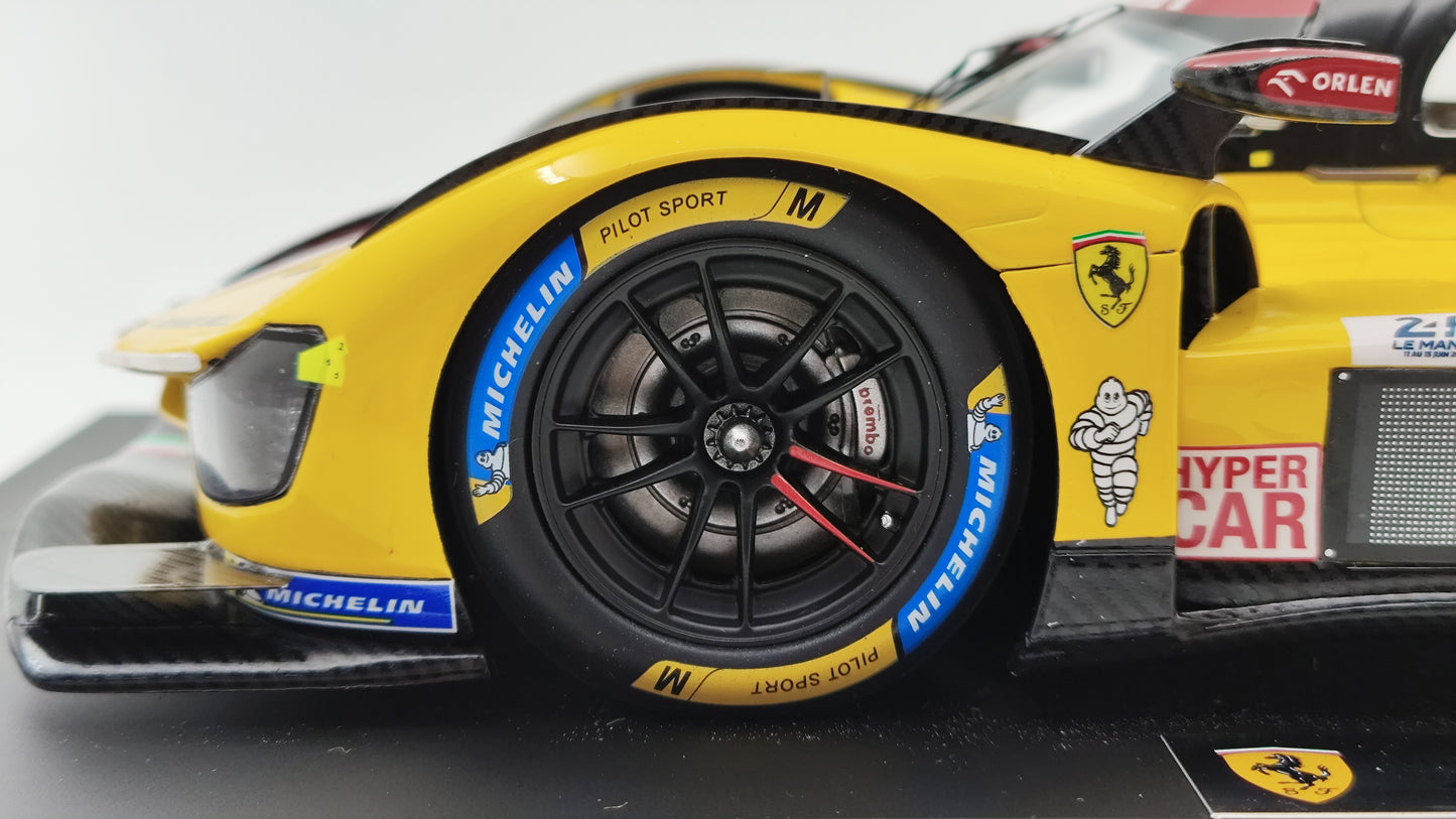 Looksmart Ferrari 499P Kubica/Ye/Hanson Le Mans 2025 Winners 1/64 LS18LM053