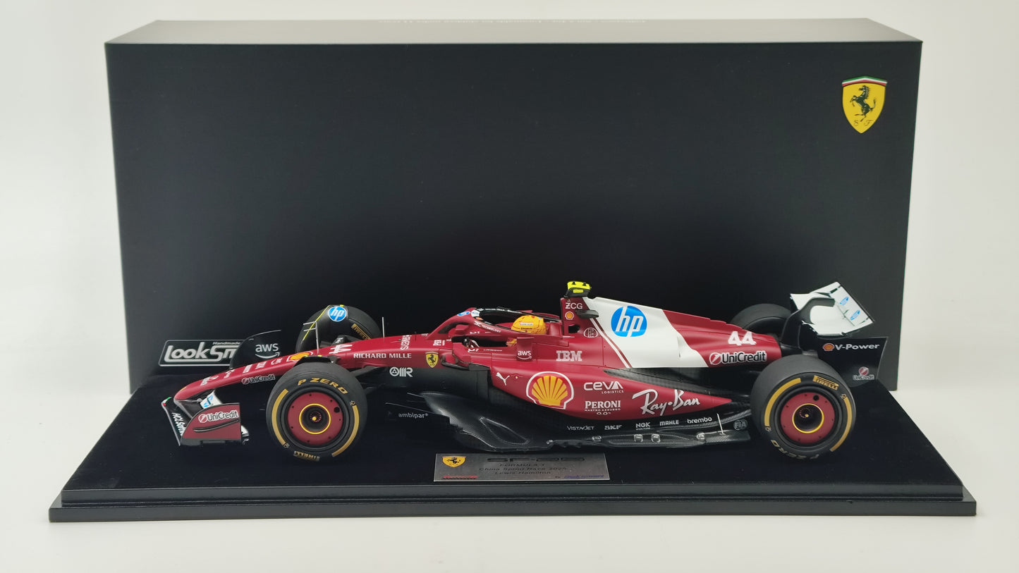 Looksmart Ferrari SF-25 Lewis Hamilton Chinese GP Sprint Race Winner 2025 1/18 LS18F1065