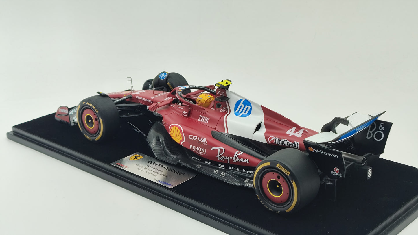Looksmart Ferrari SF-25 Lewis Hamilton Chinese GP Sprint Race Winner 2025 1/18 LS18F1065