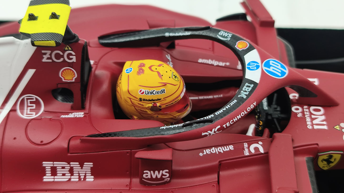 Looksmart Ferrari SF-25 Lewis Hamilton Chinese GP Sprint Race Winner 2025 1/18 LS18F1065