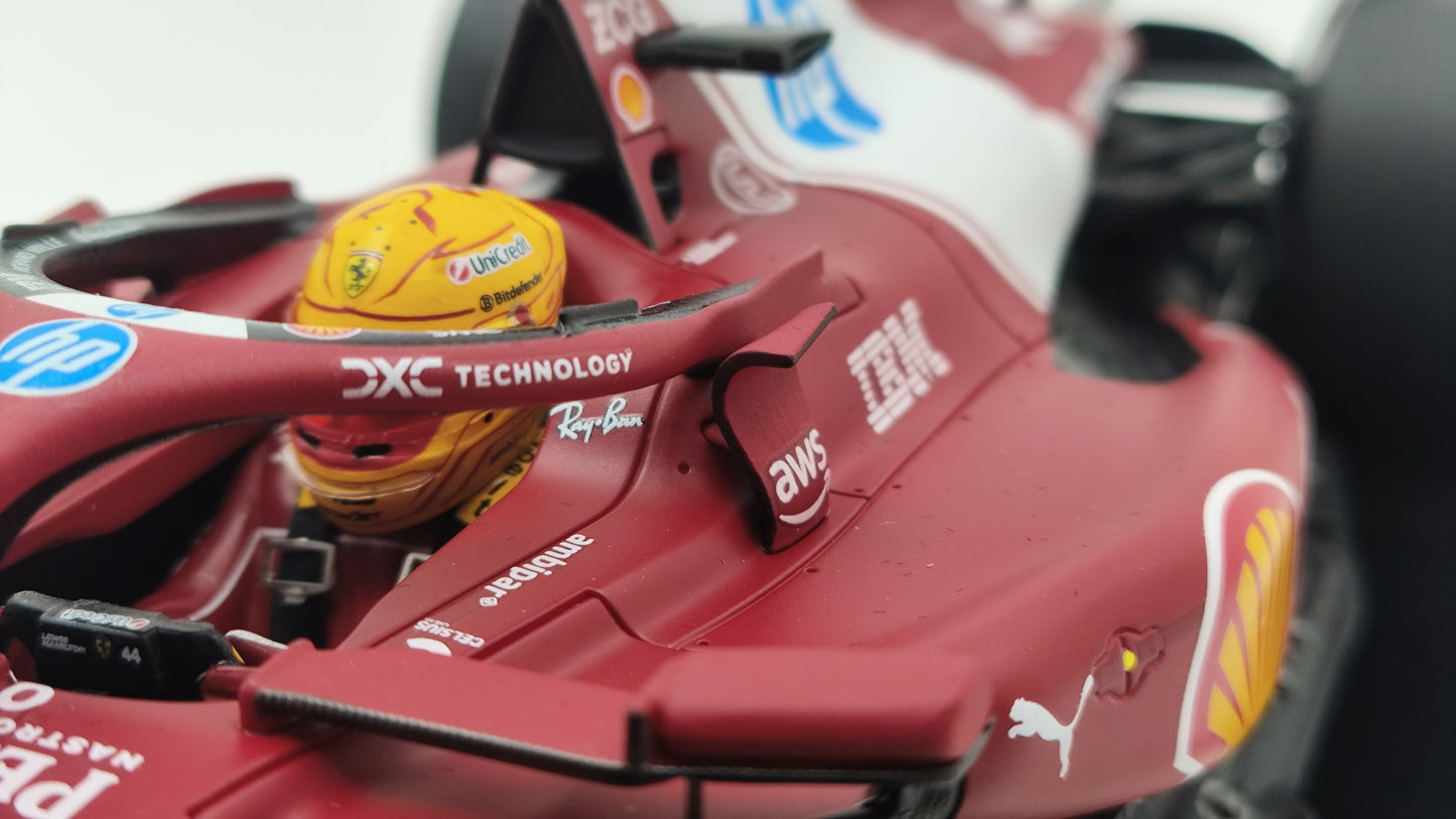 Looksmart Ferrari SF-25 Lewis Hamilton Chinese GP Sprint Race Winner 2025 1/18 LS18F1065