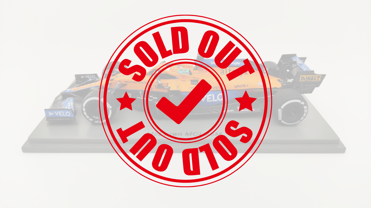 Spark Mclaren Mercedes MCL35M VELO Daniel Ricciardo 2021 Italian GP winner 1/43