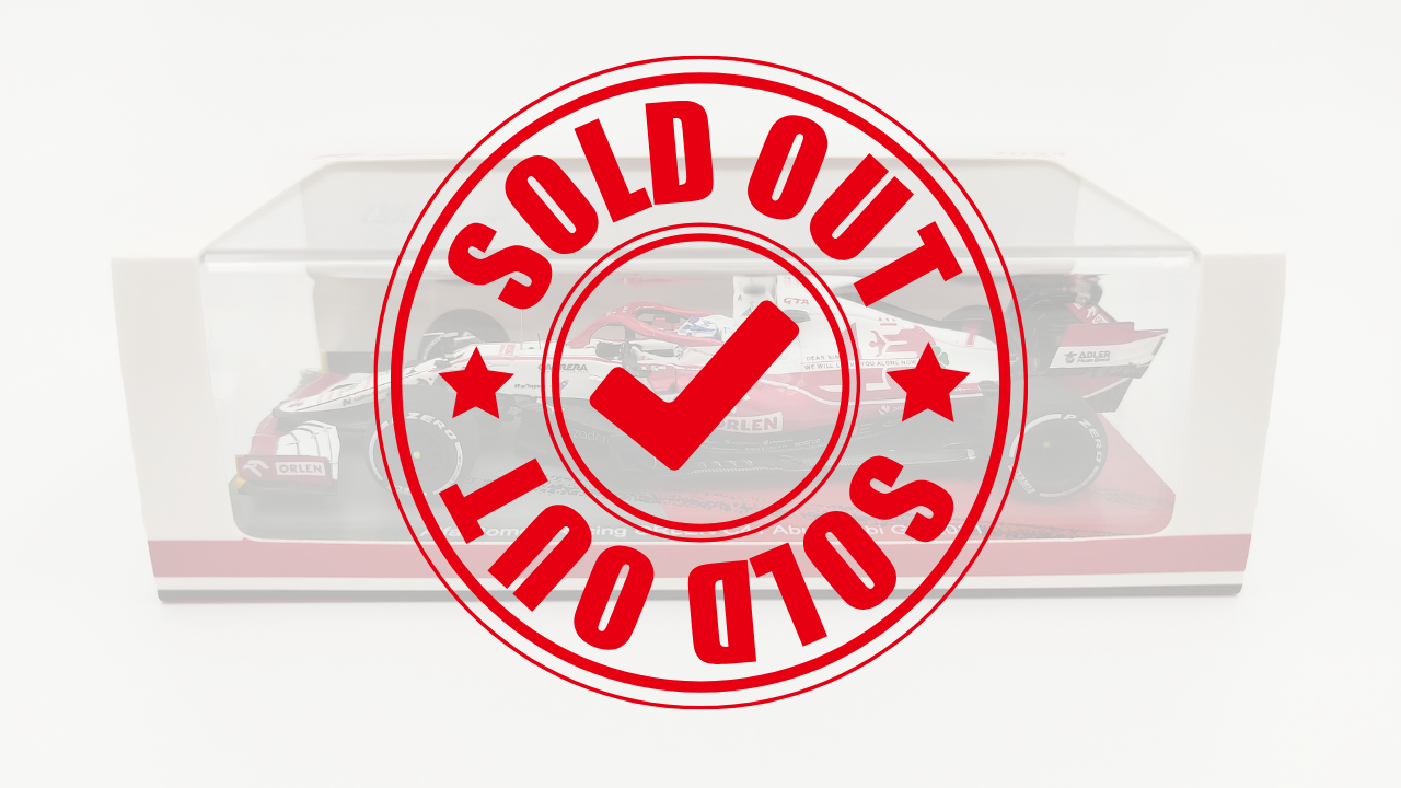 Spark Alfa Romeo C41 Kimi Raikkonen 2021 Abu Dhabi GP last race 1/43