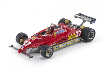 GP Replicas Ferrari 126c2 Gilles Villeneuve 1982 Belgian GP Zolder 1/18 GPGV07
