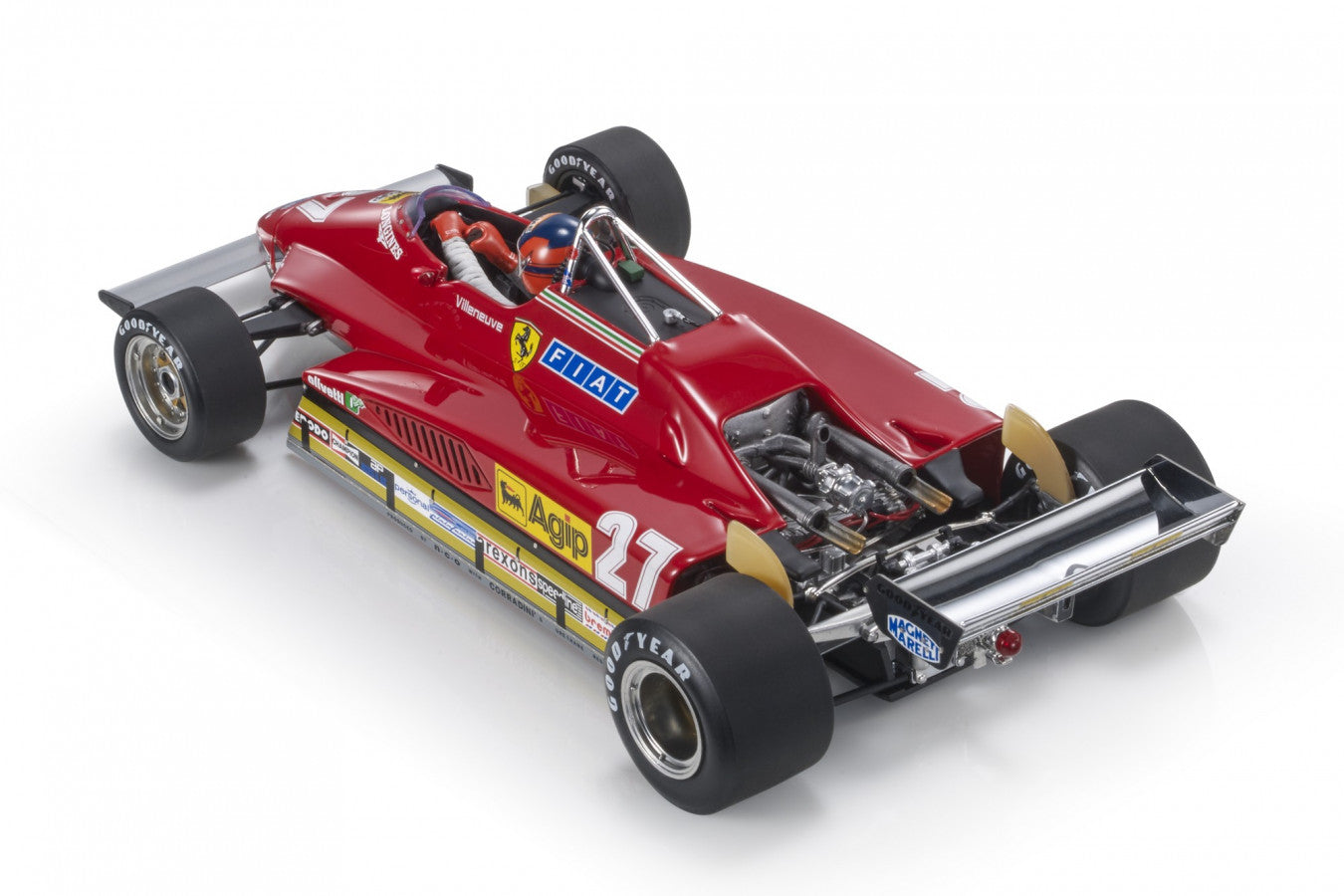 GP Replicas Ferrari 126c2 Gilles Villeneuve 1982 Belgian GP Zolder 1/18 GPGV07