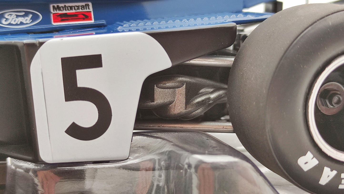 Model Car Group Tyrrell Ford 006 Jackie Stewart Winner Monaco GP 1973 F1 World Champion 1/18 MCG18600F