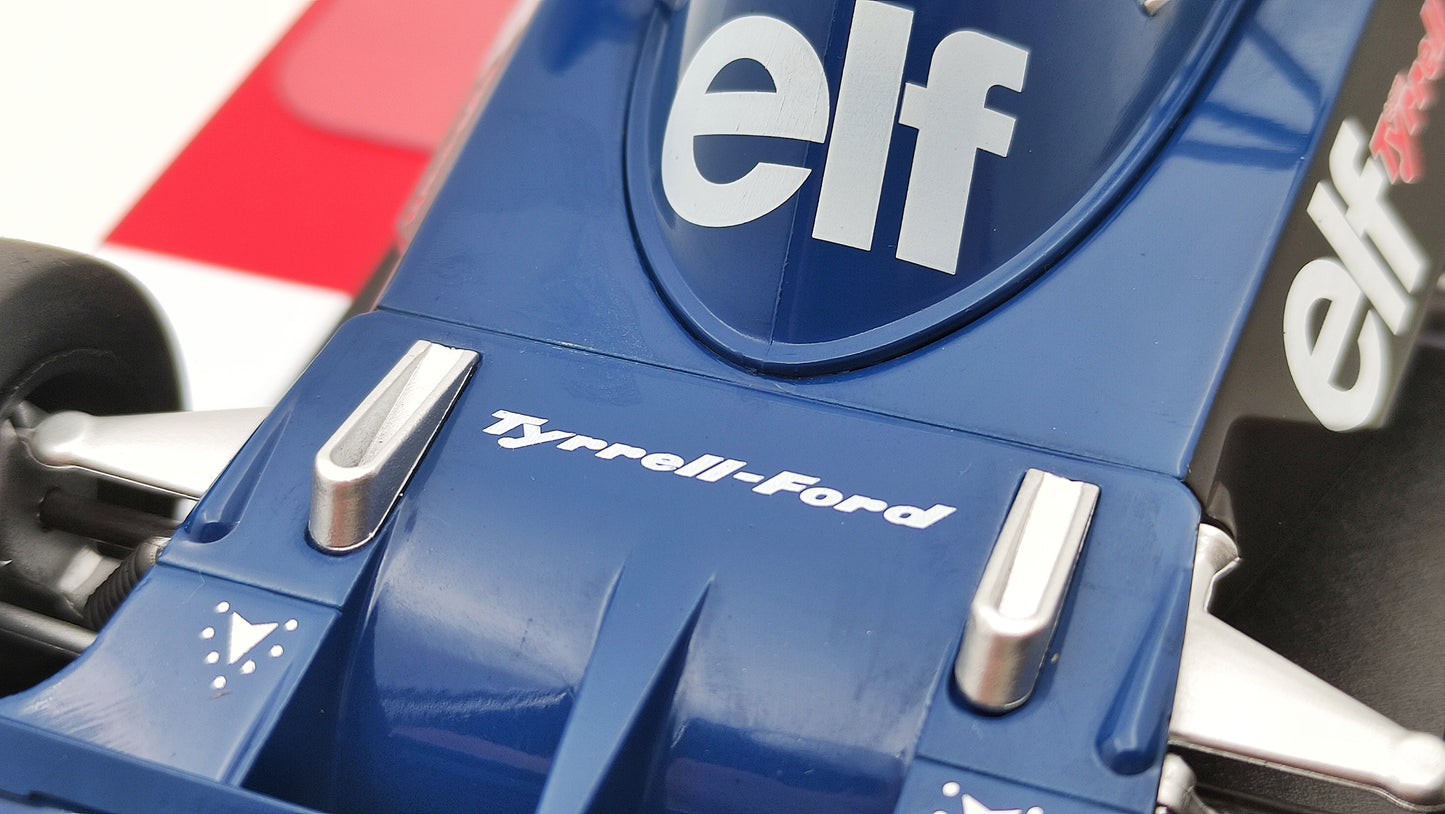 Model Car Group Tyrrell Ford 006 Jackie Stewart Winner Monaco GP 1973 F1 World Champion 1/18 MCG18600F