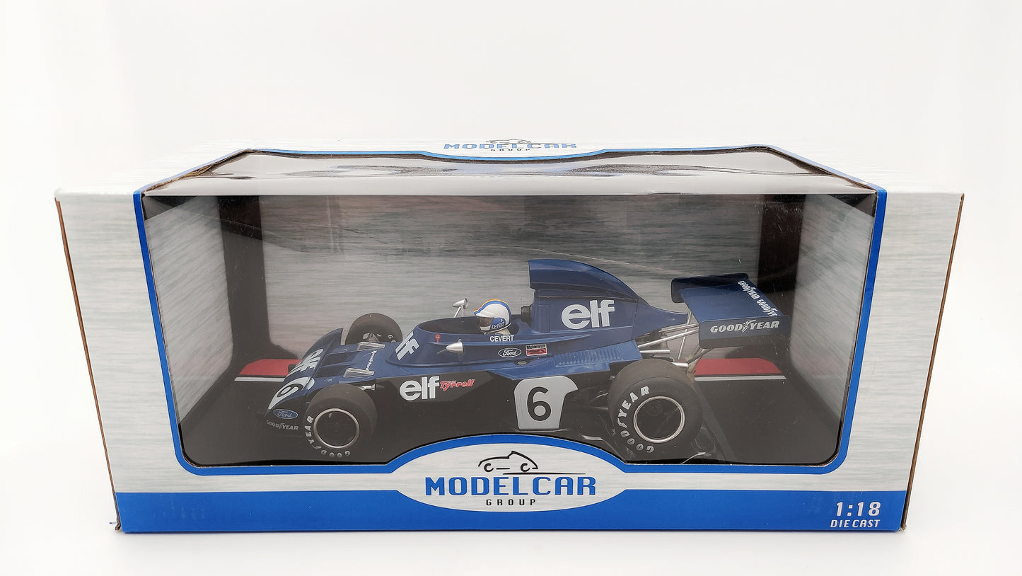 Model Car Group Tyrrell Ford 006 François Cevert Belgian GP 1973 1/18 MCG18601F