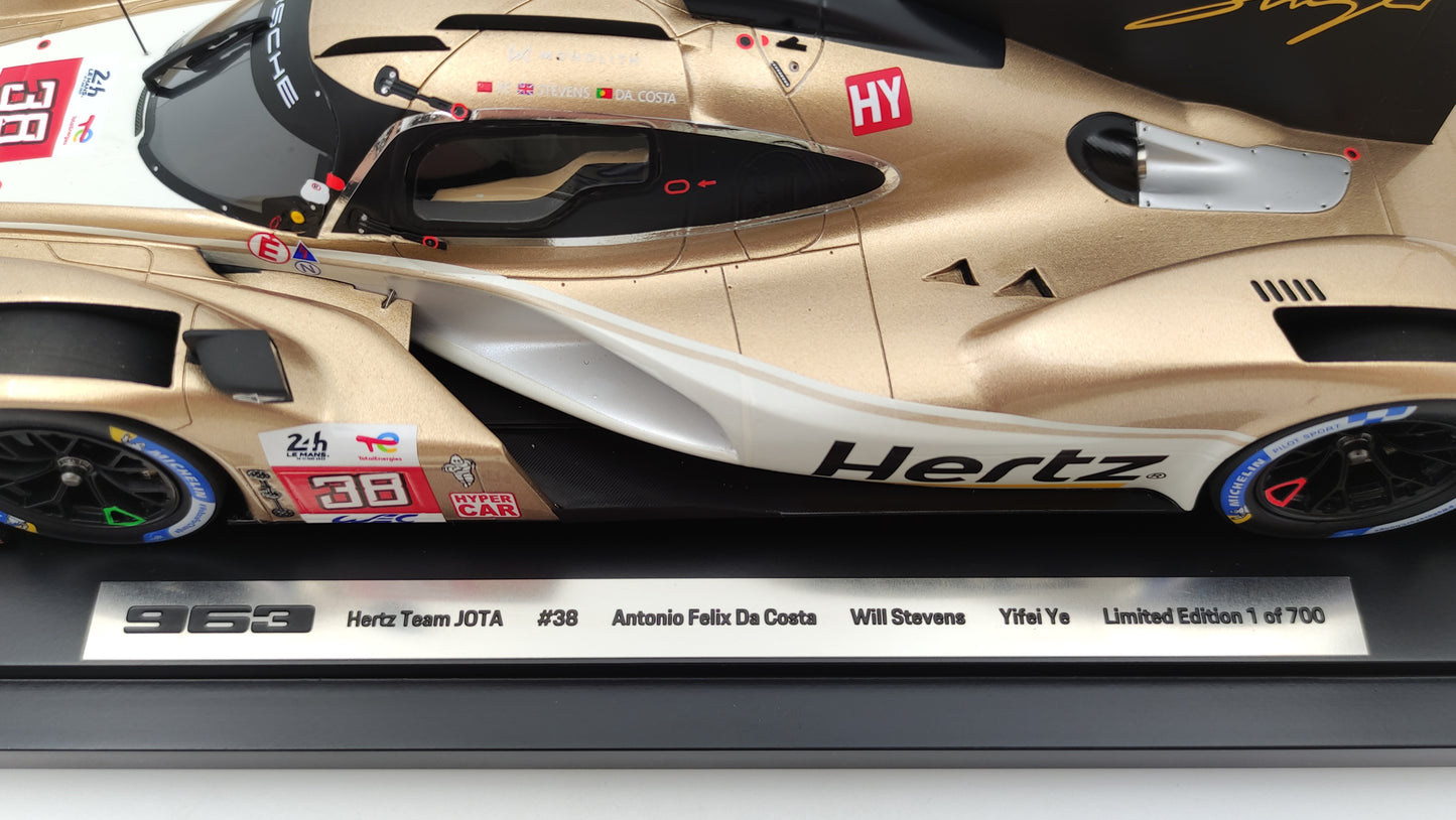 Porsche Dealer Hertz Team Jota 963 LMDh Da Costa/Yifei/Stevens Le Mans 2023 1/18 WAP0215030R963