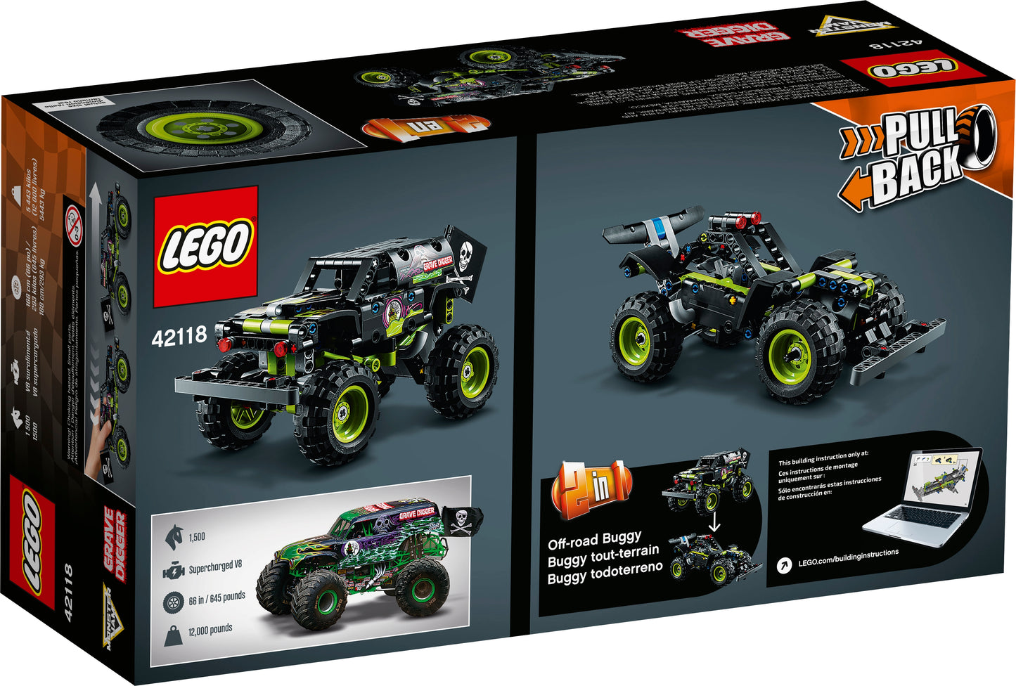 LEGO® Technic 42118 Monster Jam® Grave Digger® 2-in-1