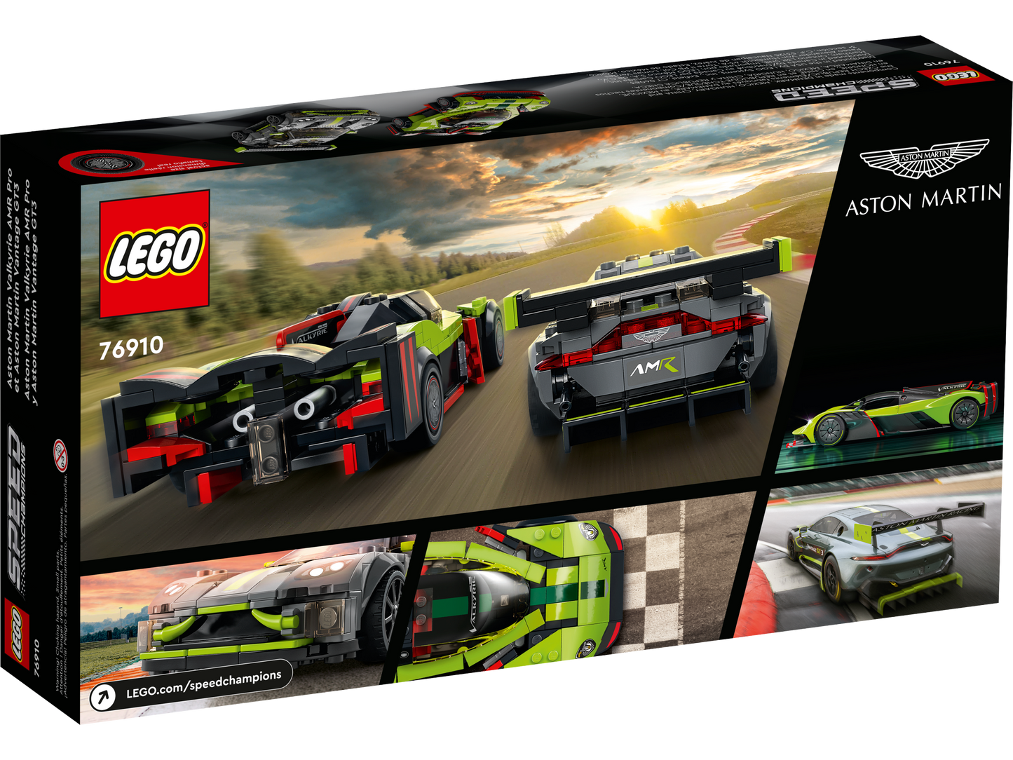 LEGO® 76910 Speed Champions Aston Martin Valkyrie AMR Pro en Aston Martin Vantage GT3