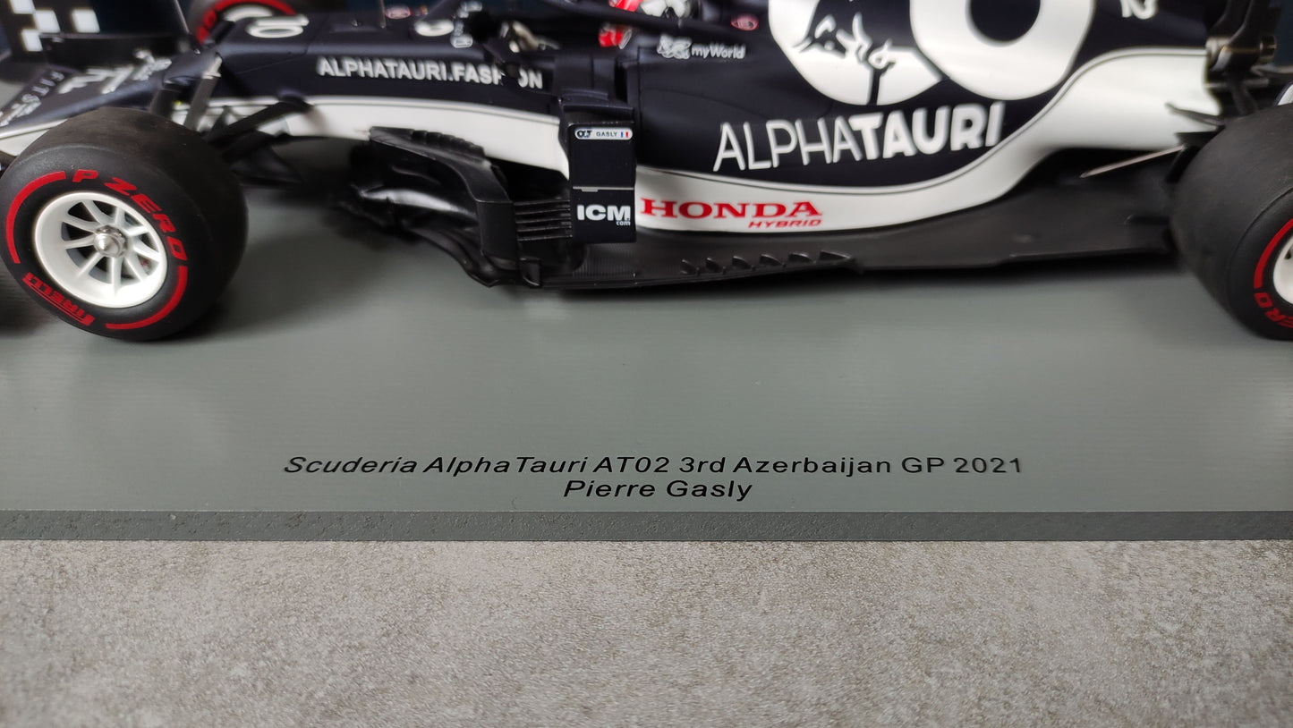 Spark AlphaTauri Honda AT02 Pierre Gasly 2021 Azerbaijan GP 1/18 18S591