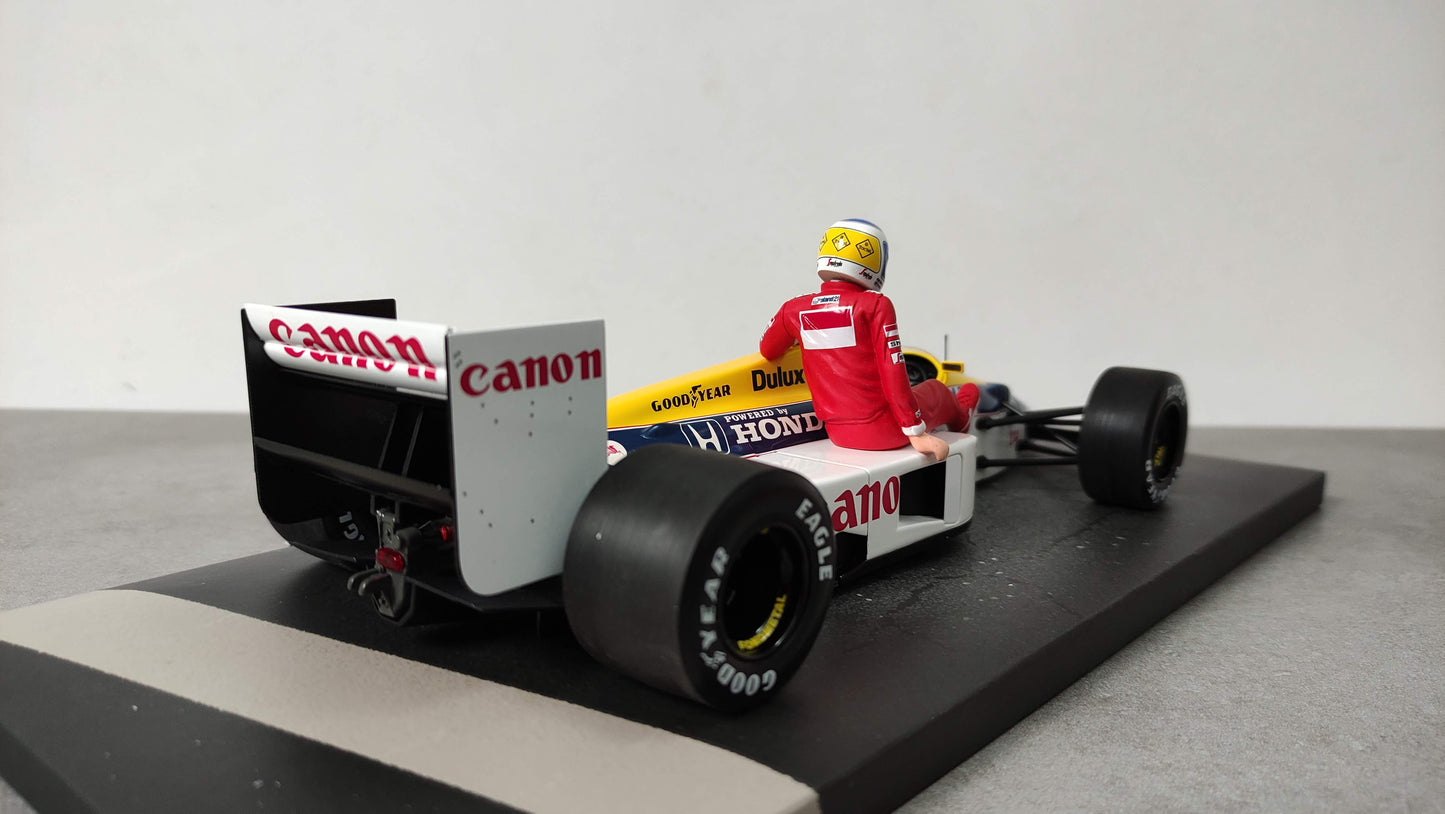 Minichamps Williams Honda FW11 Nelson Piquet Keke Rosberg Taxi German GP 1986 1/18 117860106