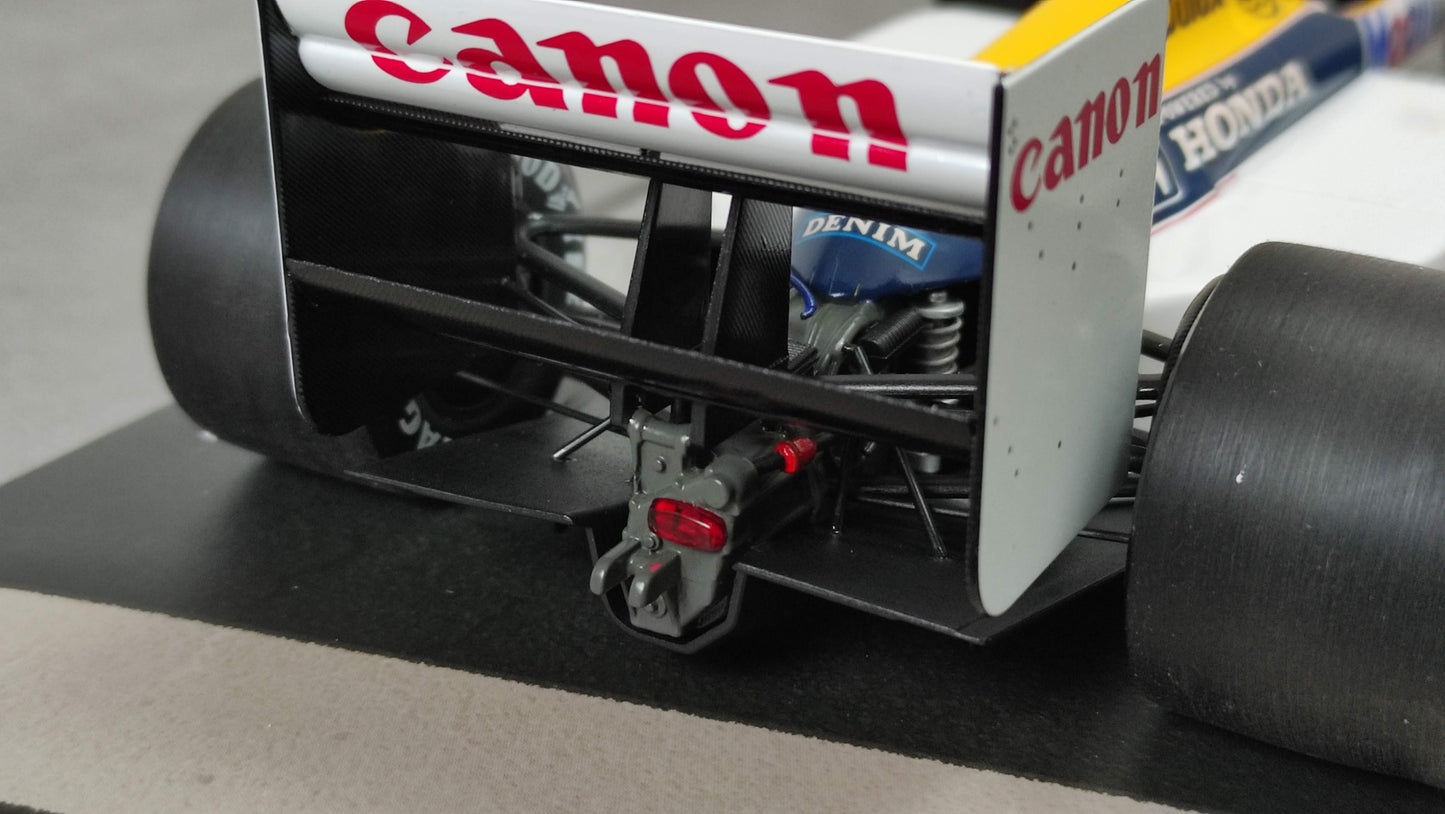 Minichamps Williams Honda FW11 Nelson Piquet Keke Rosberg Taxi German GP 1986 1/18 117860106