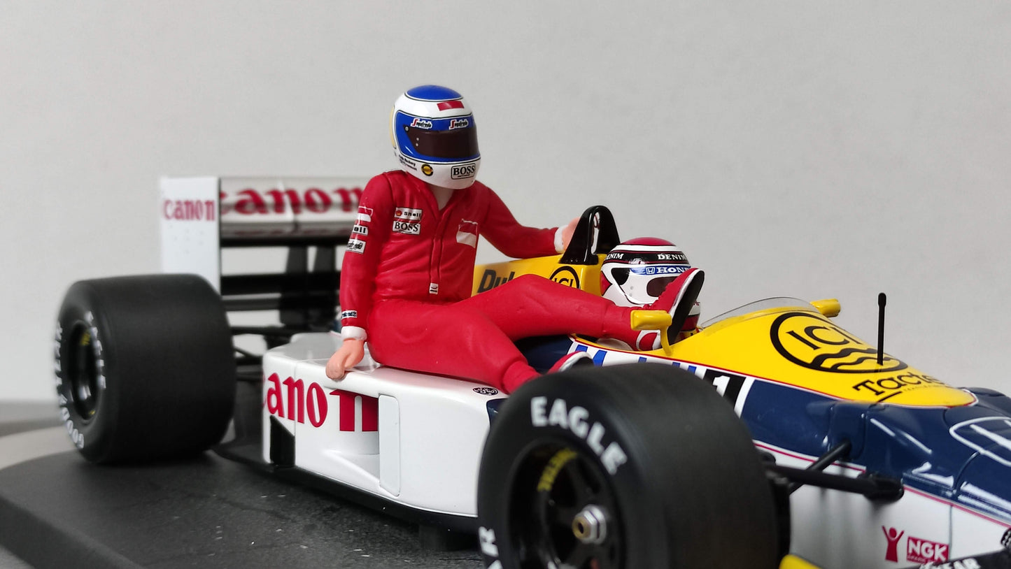 Minichamps Williams Honda FW11 Nelson Piquet Keke Rosberg Taxi German GP 1986 1/18 117860106