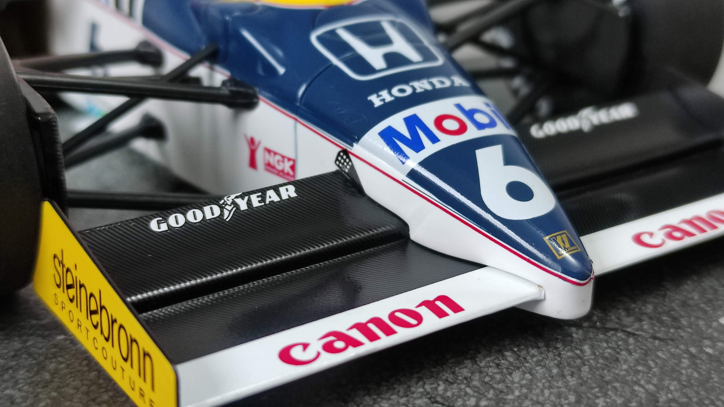 Minichamps Williams Honda FW11 Nelson Piquet Keke Rosberg Taxi German GP 1986 1/18 117860106