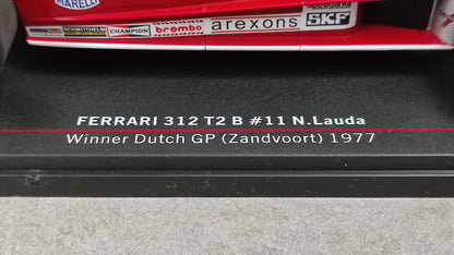 Model Car Group Ferrari 312 T2B Niki Lauda winner Dutch GP 1977 F1 World Champion 1/18 MCG18602F