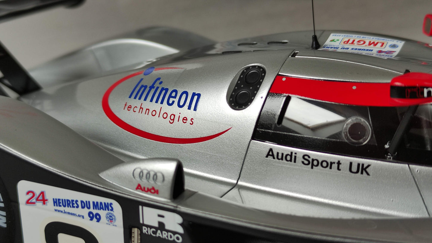 Spark Audi R8C N°9 24H Le Mans 1999 Audi Sport UK 1/18 18S339