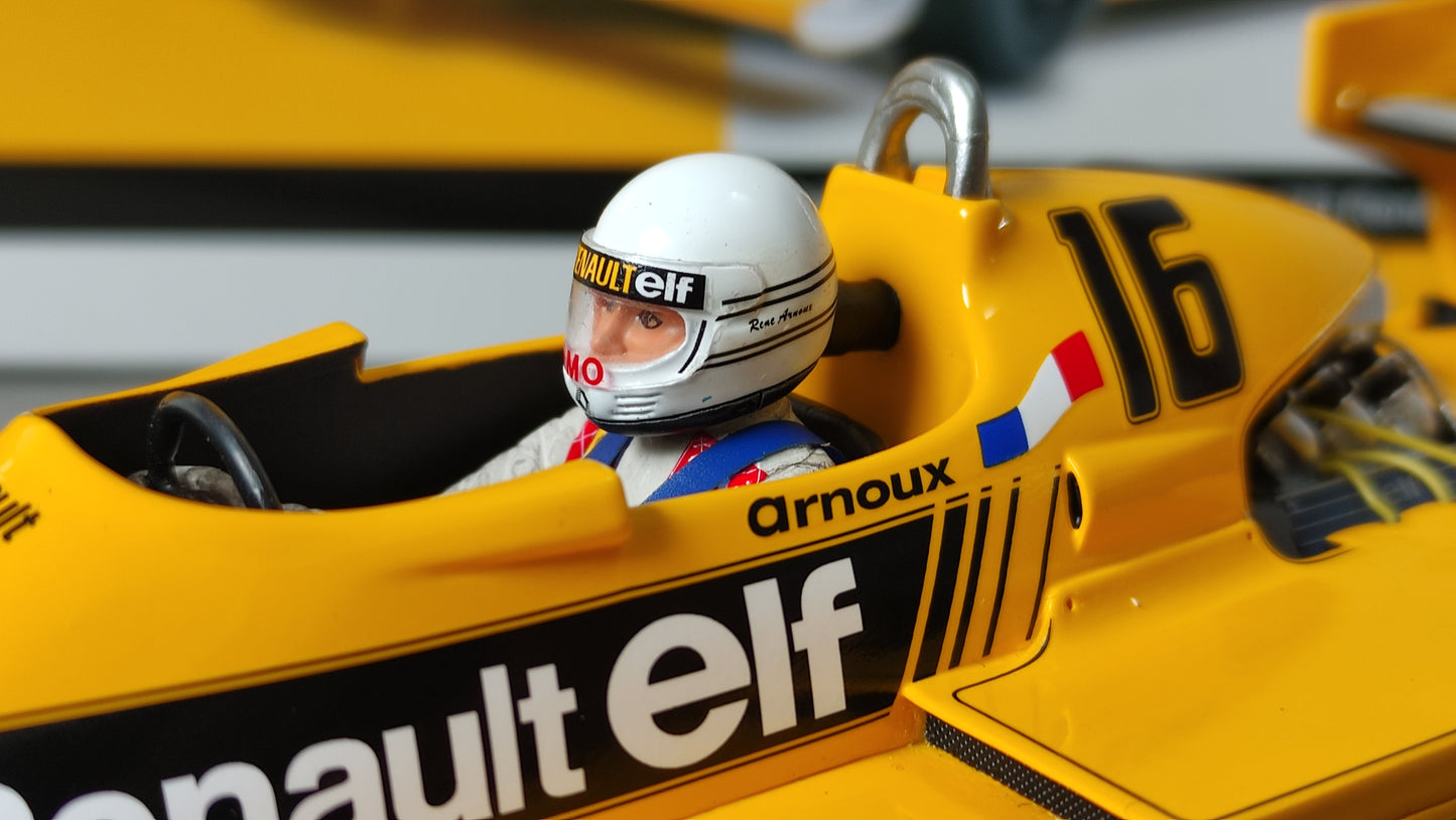 Spark Renault RS01 Rene Arnoux 1979 Belgian GP 1/18 18S502