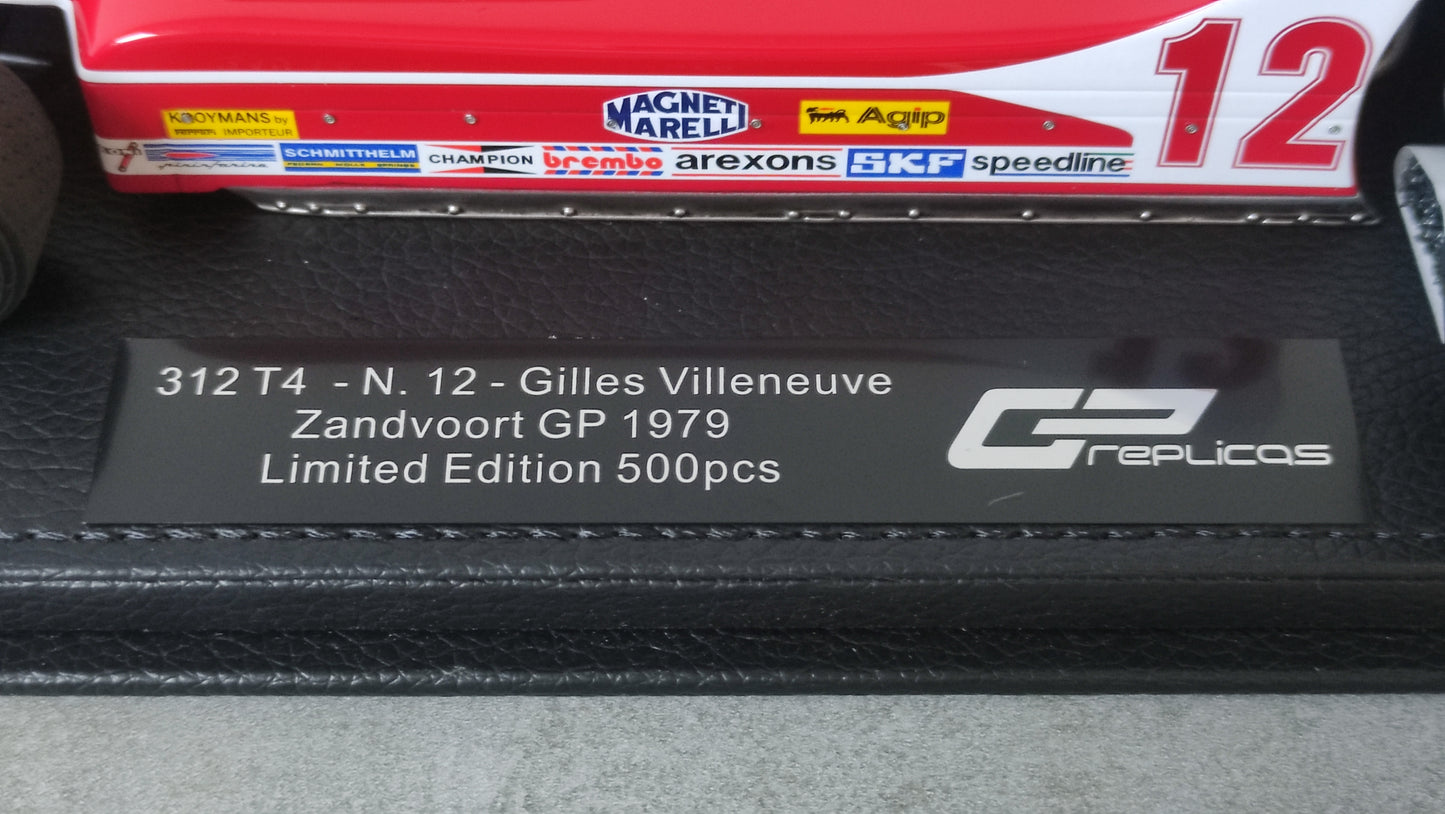 GP Replicas Ferrari 312T4 Gilles Villeneuve 1979 Dutch GP 1/18 GP002CN