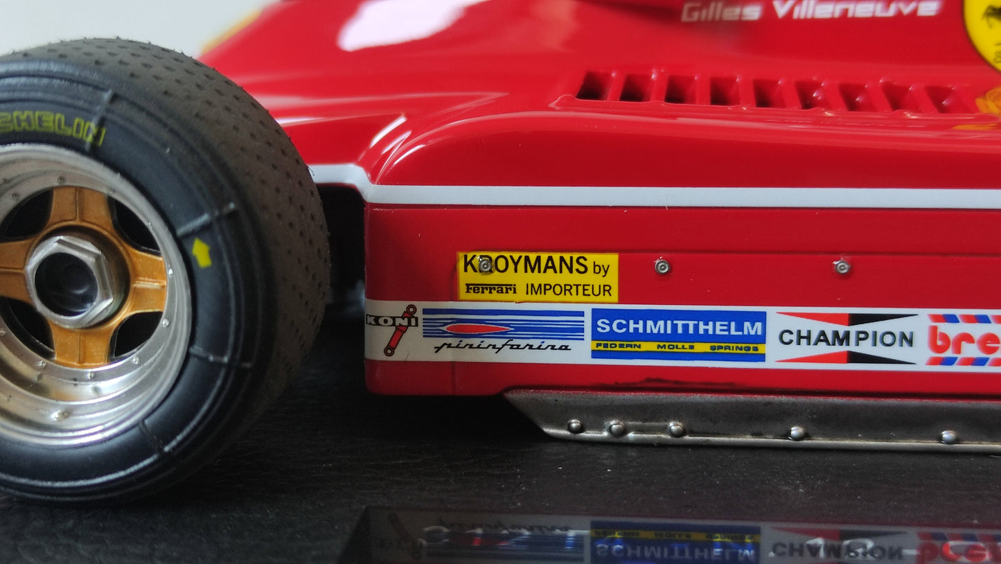 GP Replicas Ferrari 312T4 Gilles Villeneuve 1979 Dutch GP 1/18 GP002CN