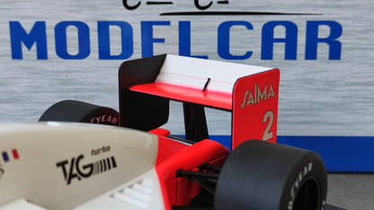 Model Car Group Mclaren TAG MP4/2b Alain Prost Winner Monaco GP 1985 F1 World Champion 1/18 MCG18606F