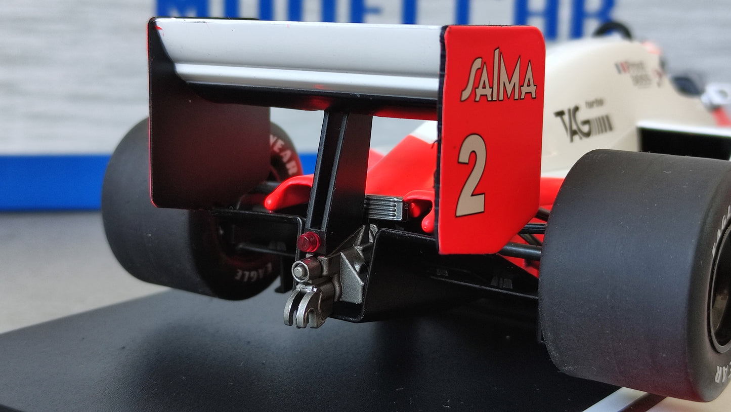 Model Car Group Mclaren TAG MP4/2b Alain Prost Winner Monaco GP 1985 F1 World Champion 1/18 MCG18606F