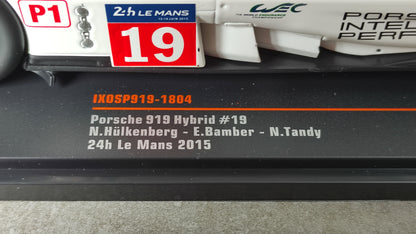 IXO Porsche 919 Hybrid #19 2015 Le Mans 24hrs Winners 1/18 SP919-1804