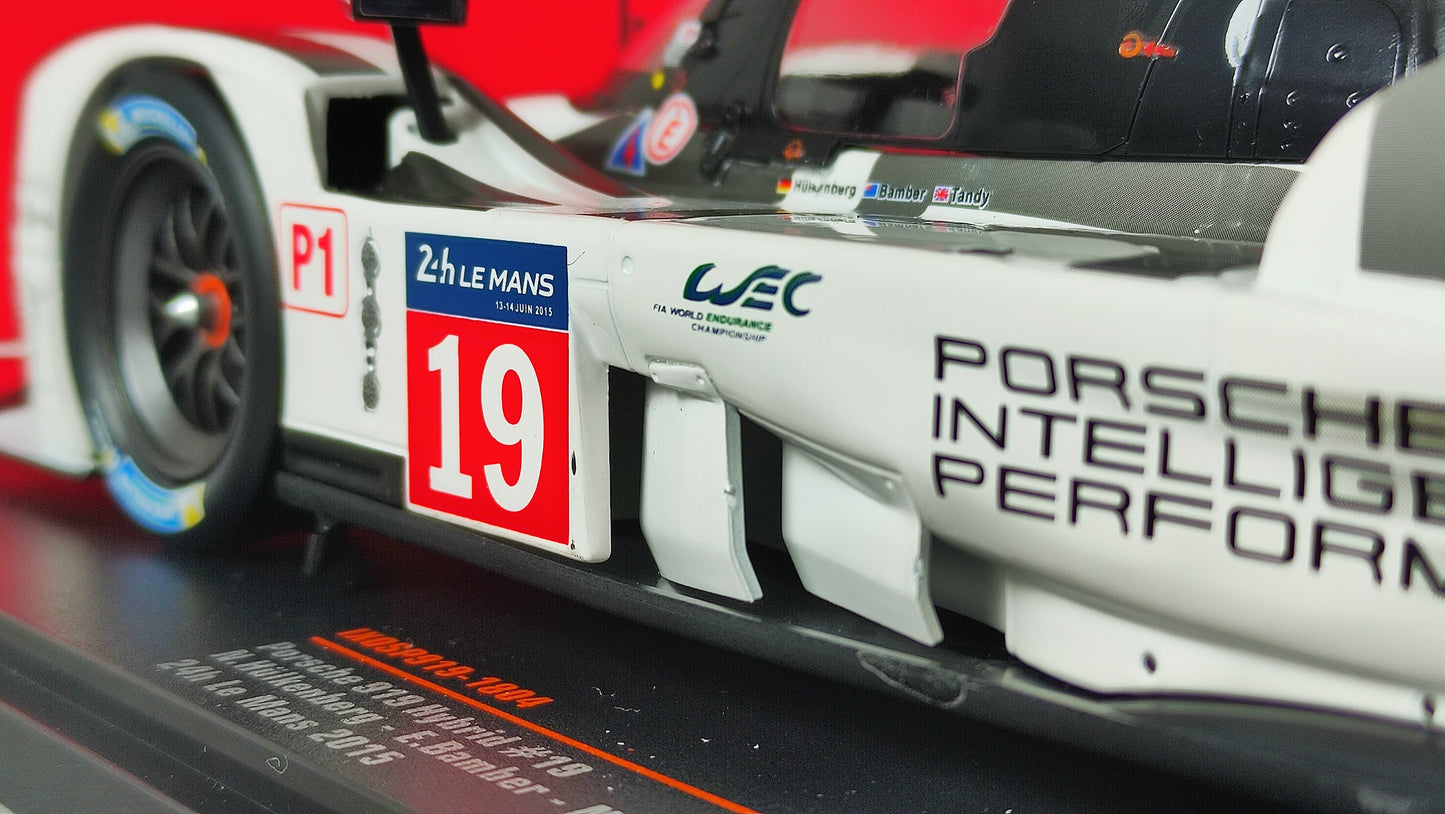 IXO Porsche 919 Hybrid #19 2015 Le Mans 24hrs Winners 1/18 SP919-1804