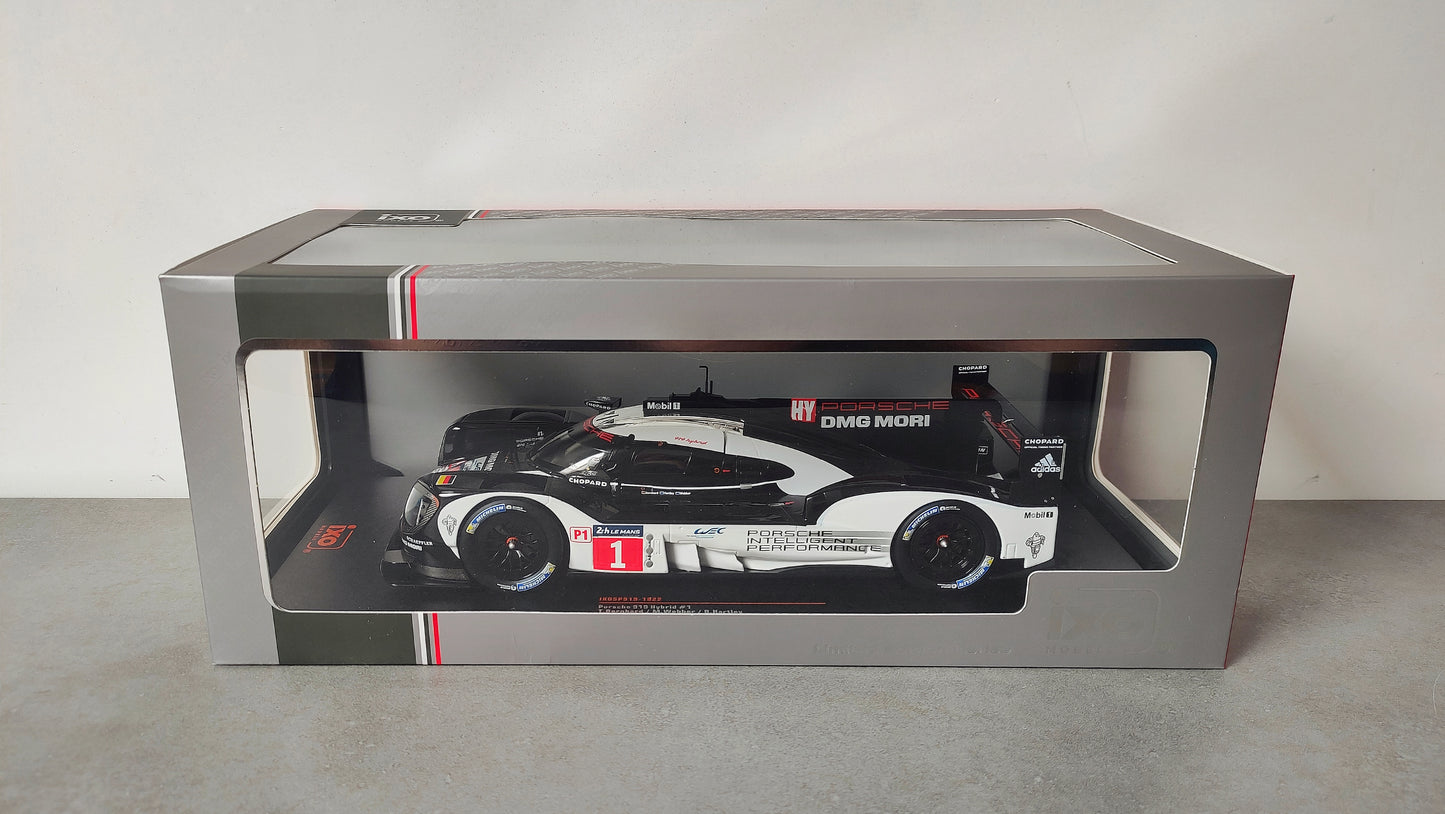 IXO Porsche 919 Hybrid #1 Webber/Hartley/Bernhard 2016 Le Mans 24hrs 1/18 SP919-1822