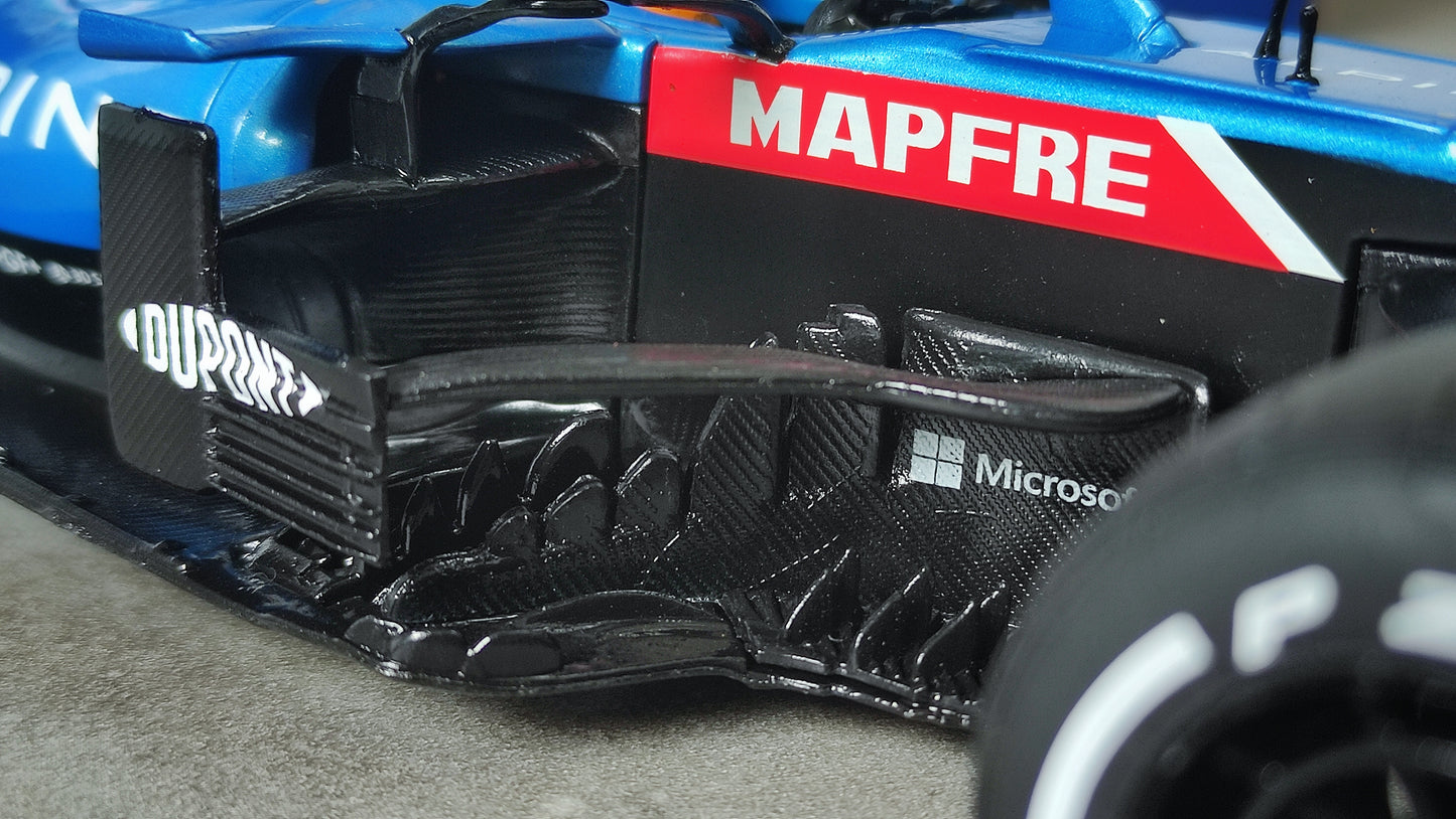 Solido Alpine F1 A521 Renault Fernando Alonso 2021 Portugese GP 1/18 S1808101