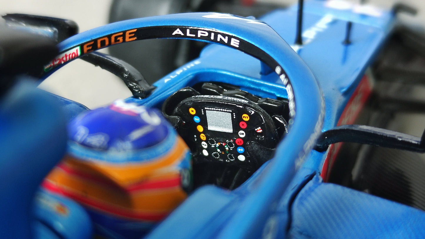 Solido Alpine F1 A521 Renault Fernando Alonso 2021 Portugese GP 1/18 S1808101