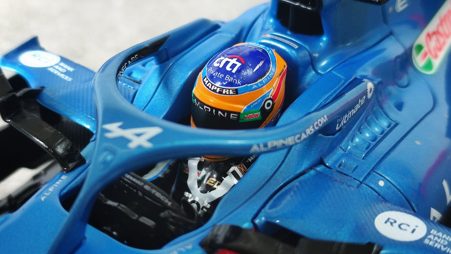 Solido Alpine F1 A521 Renault Fernando Alonso 2021 Portugese GP 1/18 S1808101