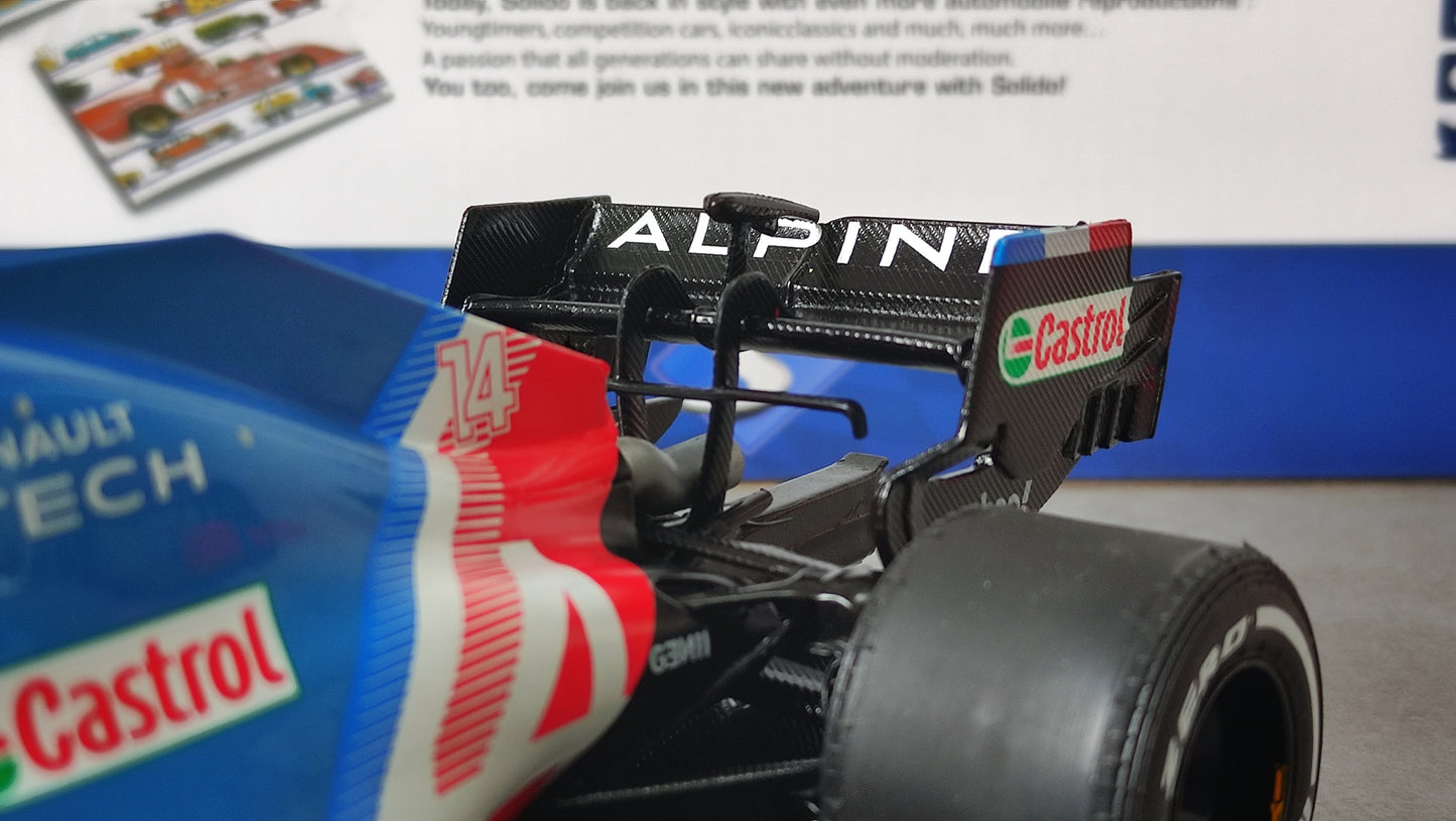 Solido Alpine F1 A521 Renault Fernando Alonso 2021 Portugese GP 1/18 S1808101
