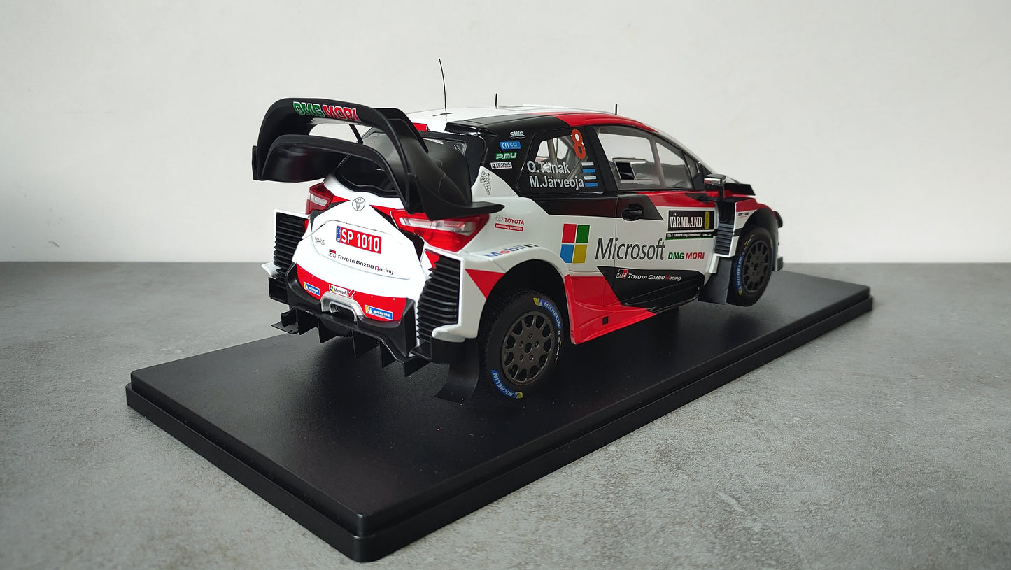 IXO Toyota Yaris WRC Ott Tanak 2019 Rally Sweden winner 1/18 RMC039A