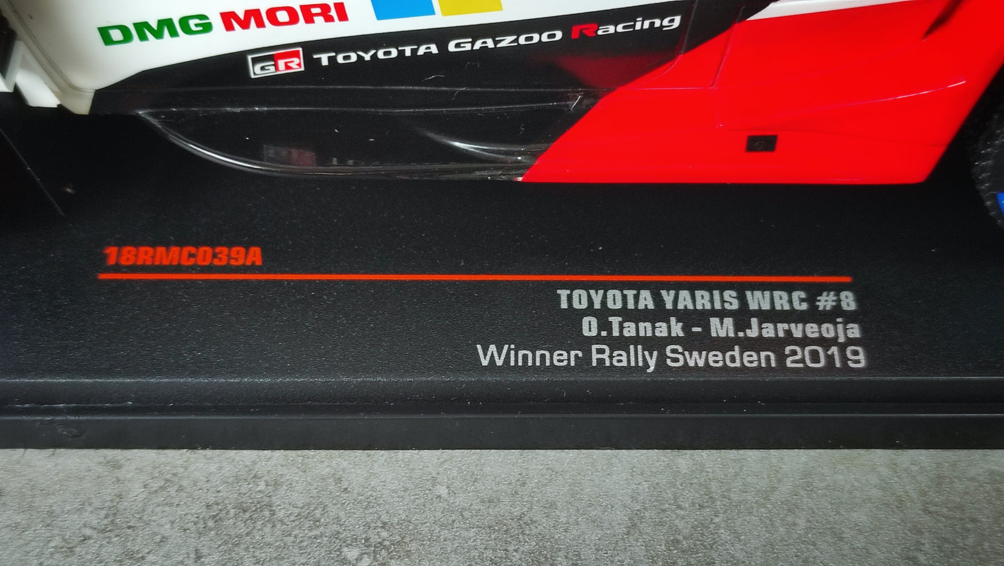 IXO Toyota Yaris WRC Ott Tanak 2019 Rally Sweden winner 1/18 RMC039A